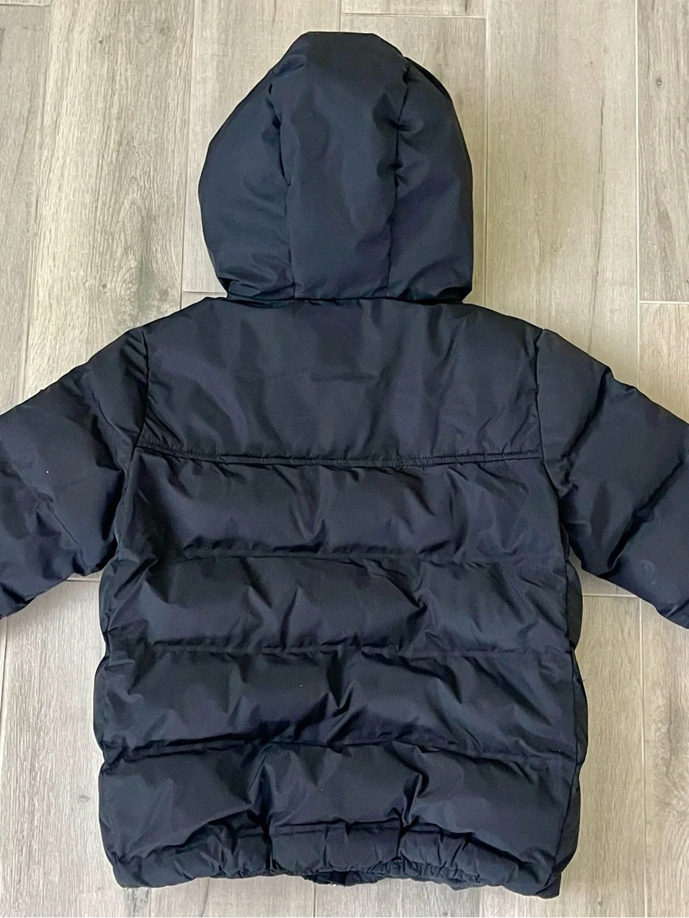 ZARA Kids Black Hooded Puffer Jacket Size 8 / 128 CM
